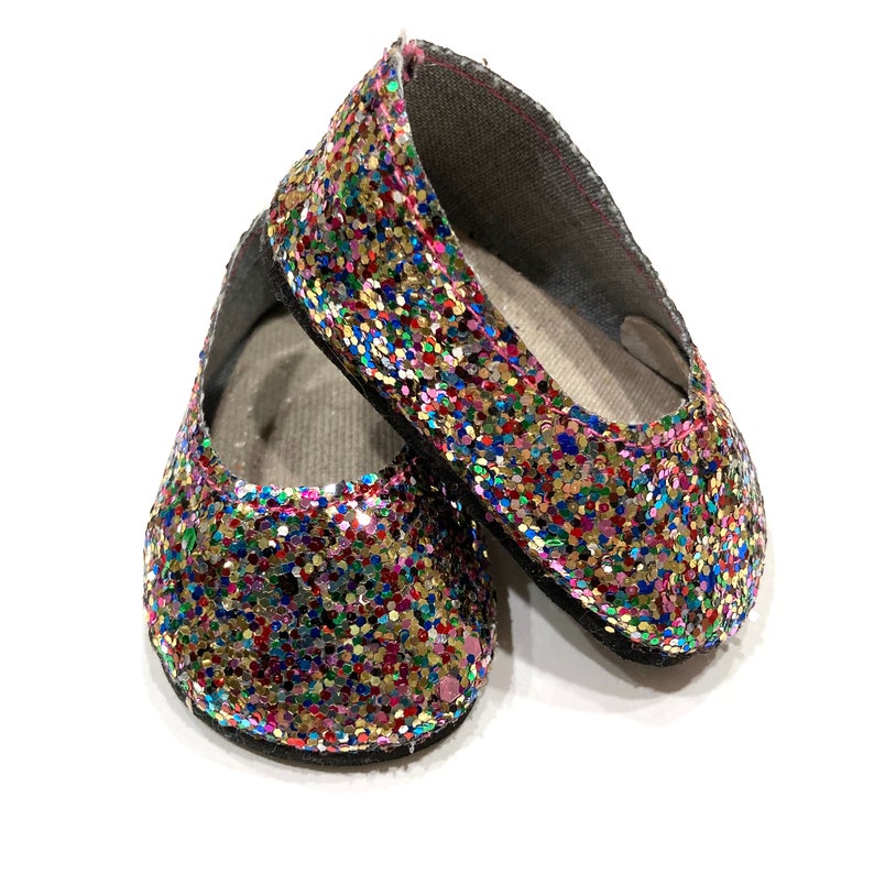 Glitter Sparkle Slip-On Shoes and Headband with Accessories, for 18 Inch dolls image 2