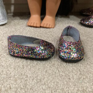 Glitter Sparkle Slip-On Shoes and Headband with Accessories, for 18 Inch dolls image 6