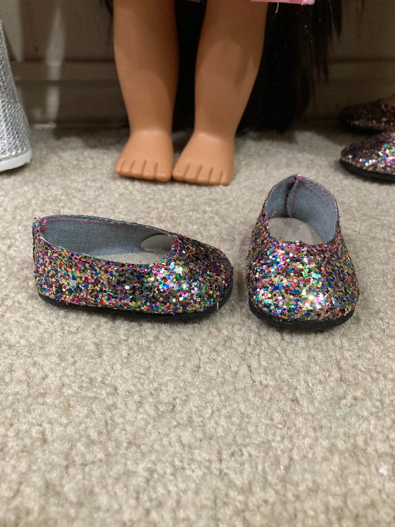 Glitter Sparkle Slip-On Shoes and Headband with Accessories, for 18 Inch dolls image 6