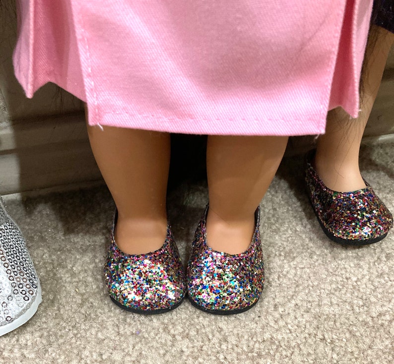 Glitter Sparkle Slip-On Shoes and Headband with Accessories, for 18 Inch dolls image 5