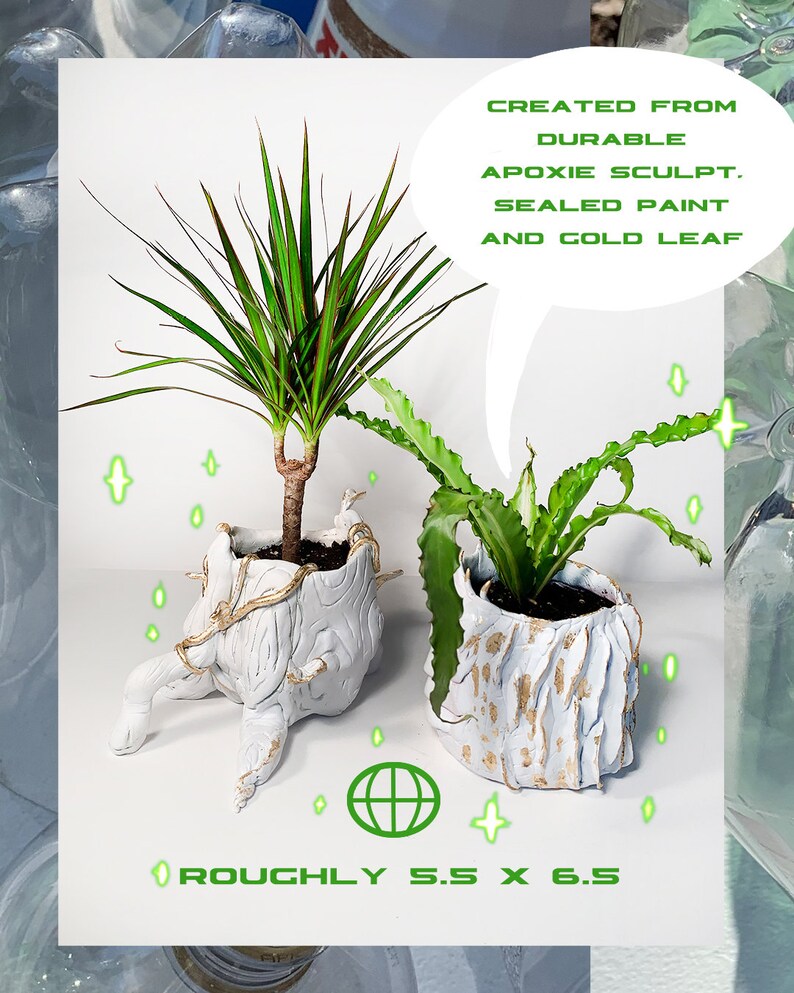Upcycled Sculpture Nautical Indoor Planters Recycled Plastic Planter Coral Urchin Planter