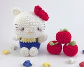 Kitty Crochet Cute Amigurumi Handmade Plush Apple