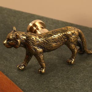 Tiger solid brass cupboard knobs,Nursery drawer pulls,Custom Engraved dresser cabinet knob,furniture replacement pulls,Wardrobe door handles