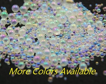 Mini Bubble ball beads /Mixed beads Molds / iridescent tiny beads/ resin fillers resin charm embellishment