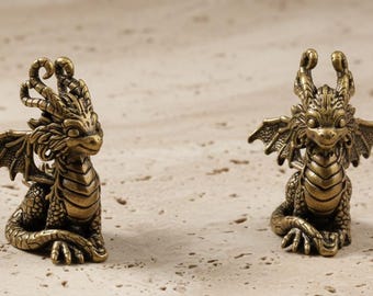 Flying Dragon Messing Schubladenknöpfe, Solide Schrankknäufe, Benutzerdefinierte gravierte Kommodenkinderzimmer Knäufe, Möbel Verbesserung Ersatzgriffe