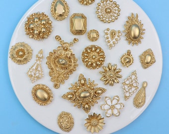 Jewelry Gemstone Silicone Mold/Luxury Retro Gems Mold/Epoxy Resin Craft Mold/Jewellery Making Tool/DIY Handicraft