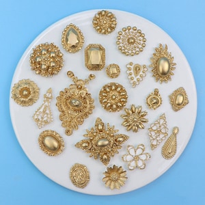Jewelry Gemstone Silicone Mold/Luxury Retro Gems Mold/Epoxy Resin Craft Mold/Jewellery Making Tool/DIY Handicraft