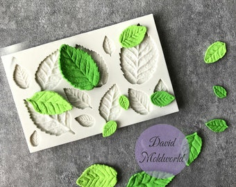 make your own leaves with this resin leaf mold metal leaf mold 713 Polymer leaf mold metal clay left mold