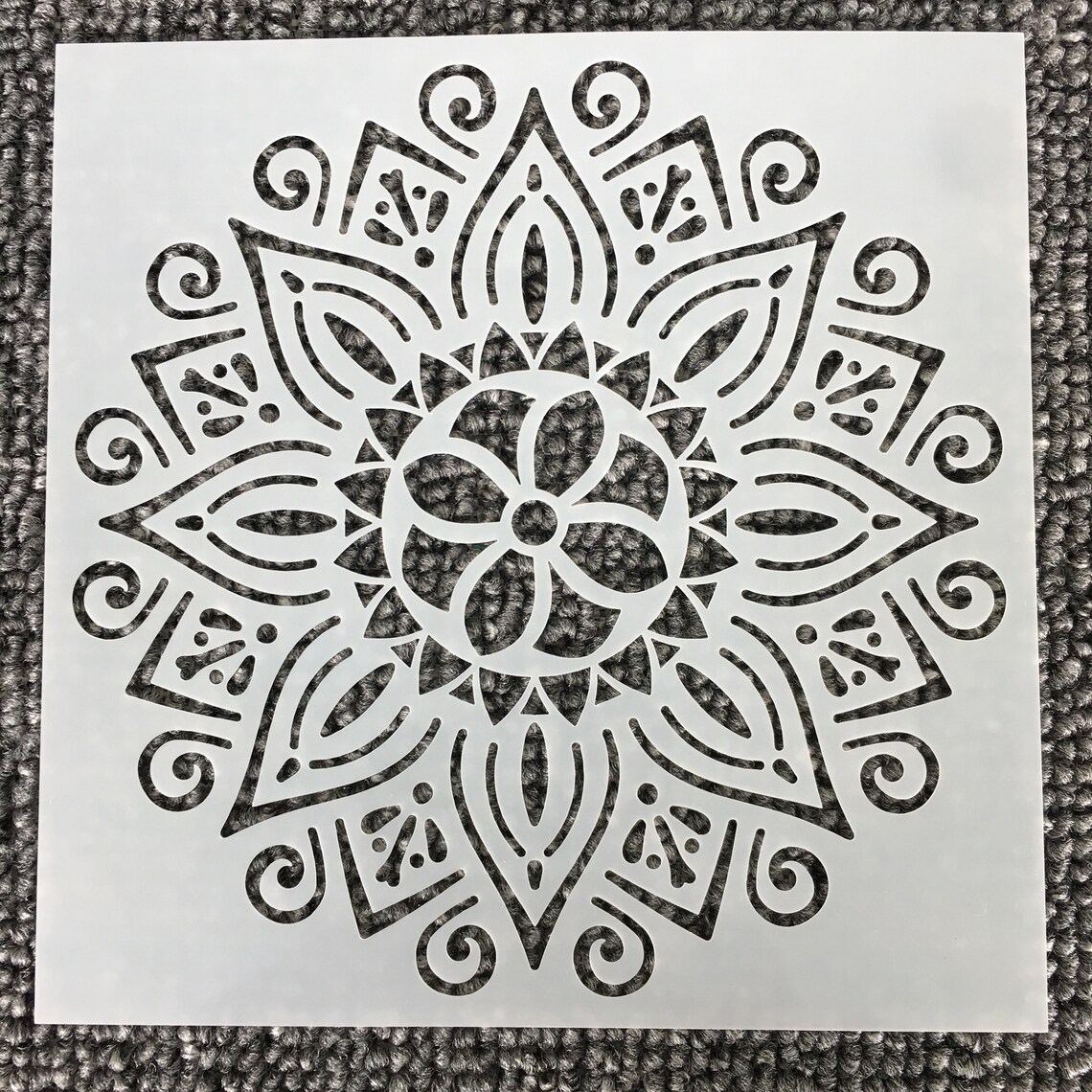 Mandala stencil home decor Stencil 16 designs mandala stone | Etsy