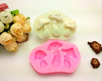 Mushroom  Mould /Decoration Silicone Molds /Cake Decor  Chocolate Fondant Candy baking Tools/