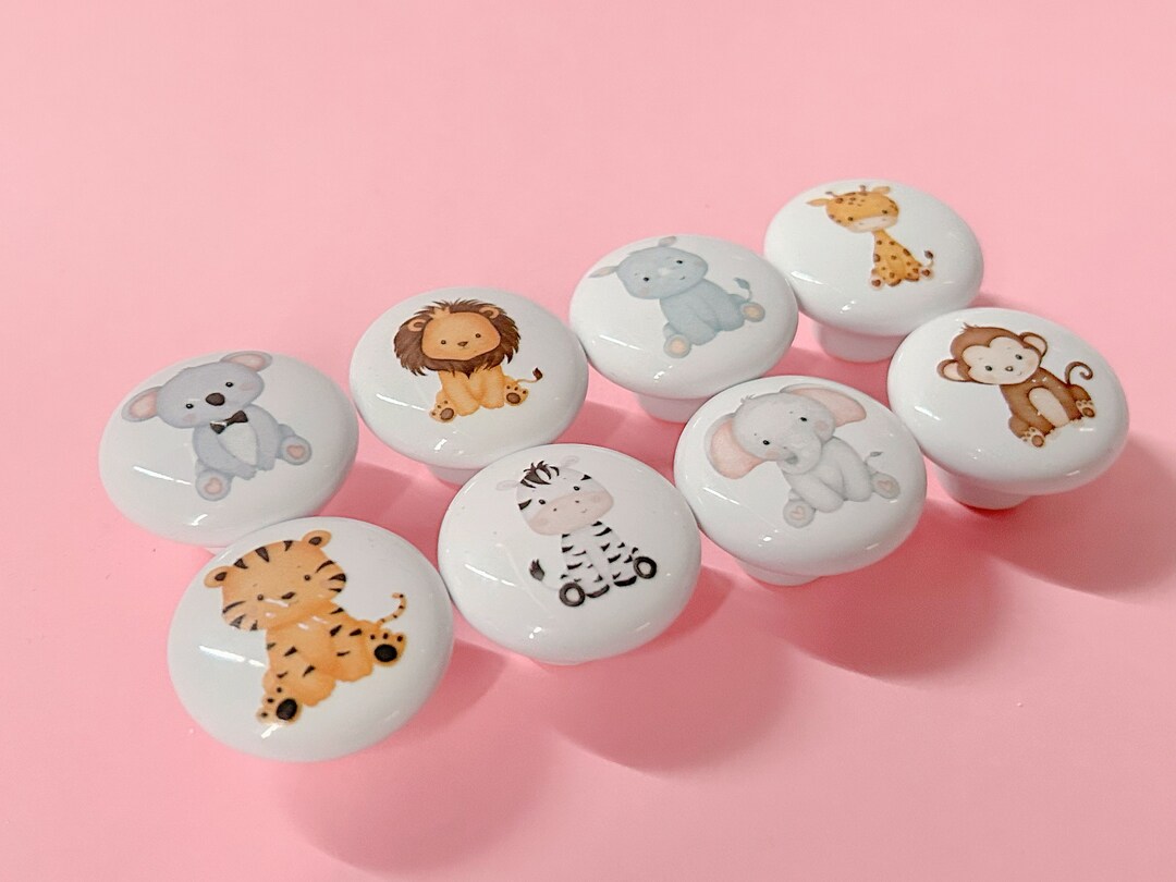 Animals Nursery Knobs, Kids Room Cabinet Knobs, Furniture Improvement ...
