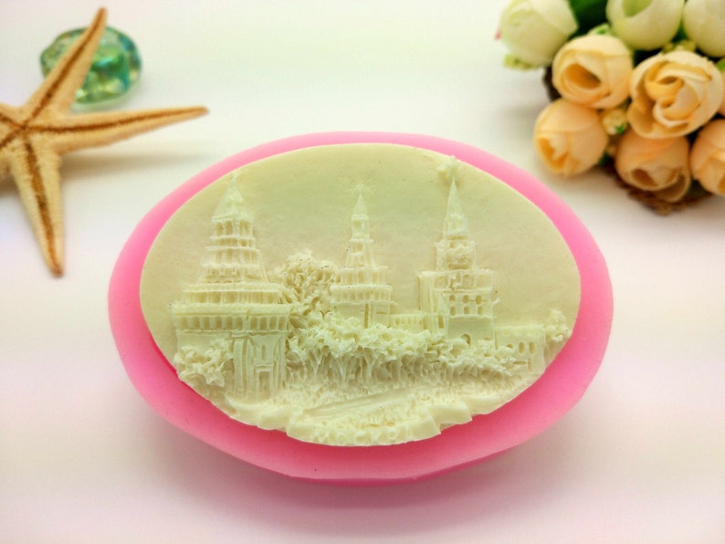 Castle Mould church wedding moldCake Decor Chocolate Fondant Candy baking Tools