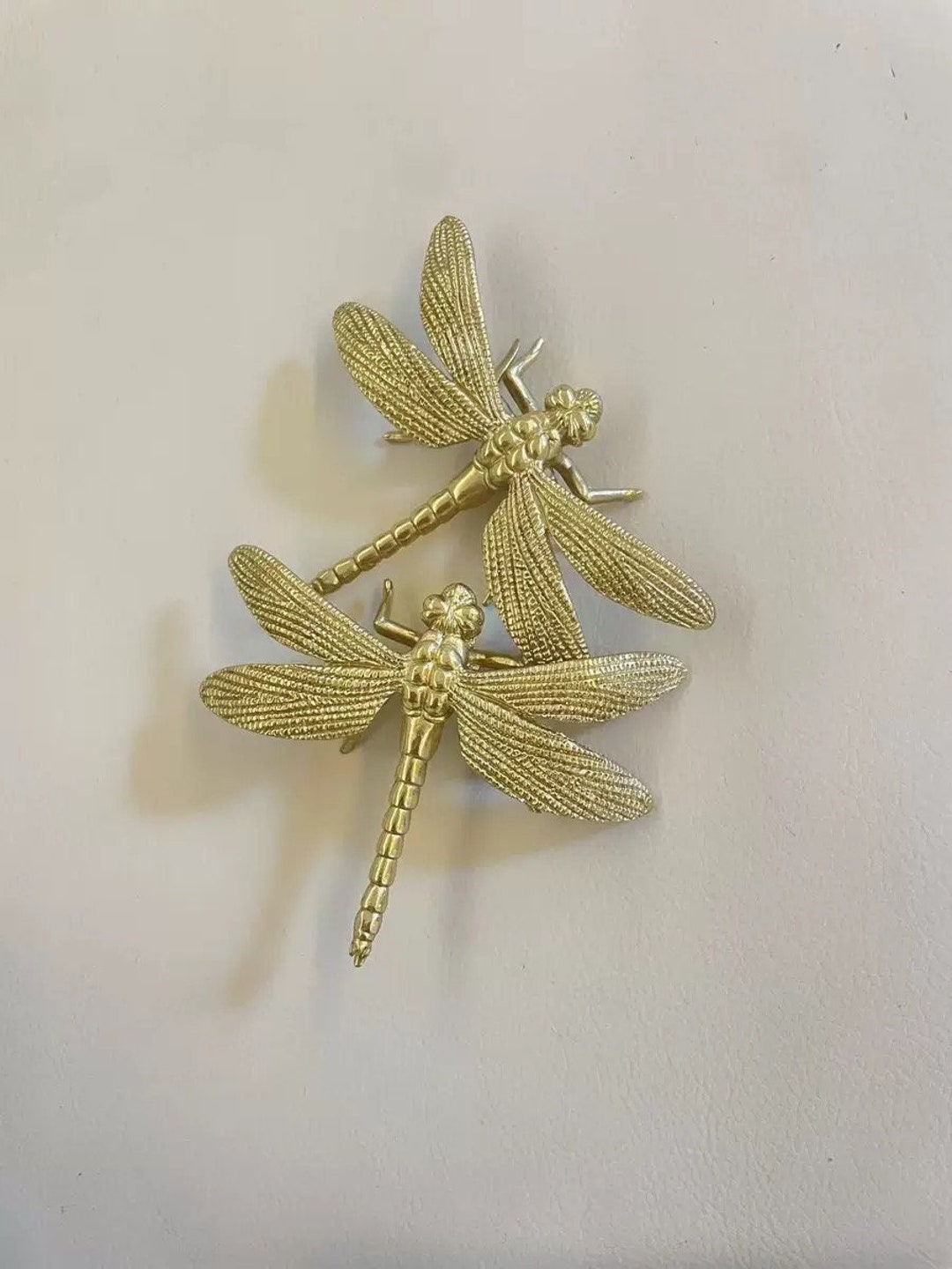 Dragonfly Brass Drawer Knob, Unique Knobs, Furniture
