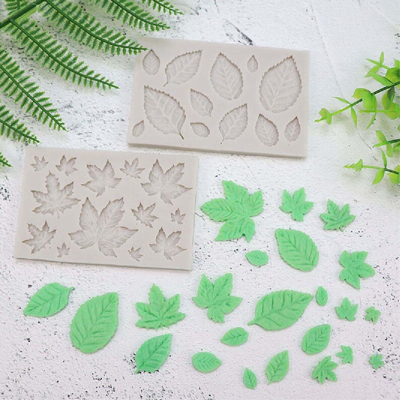 Rose Leaves Silicone Mold/leaf Mold / Elegant Leave Mold for Cake ...