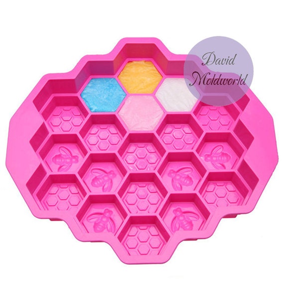 IKOJINg honeycomb silicone molds, beehive fondant press pad, chocolate  candy cake decorating silicone mold imprint mat