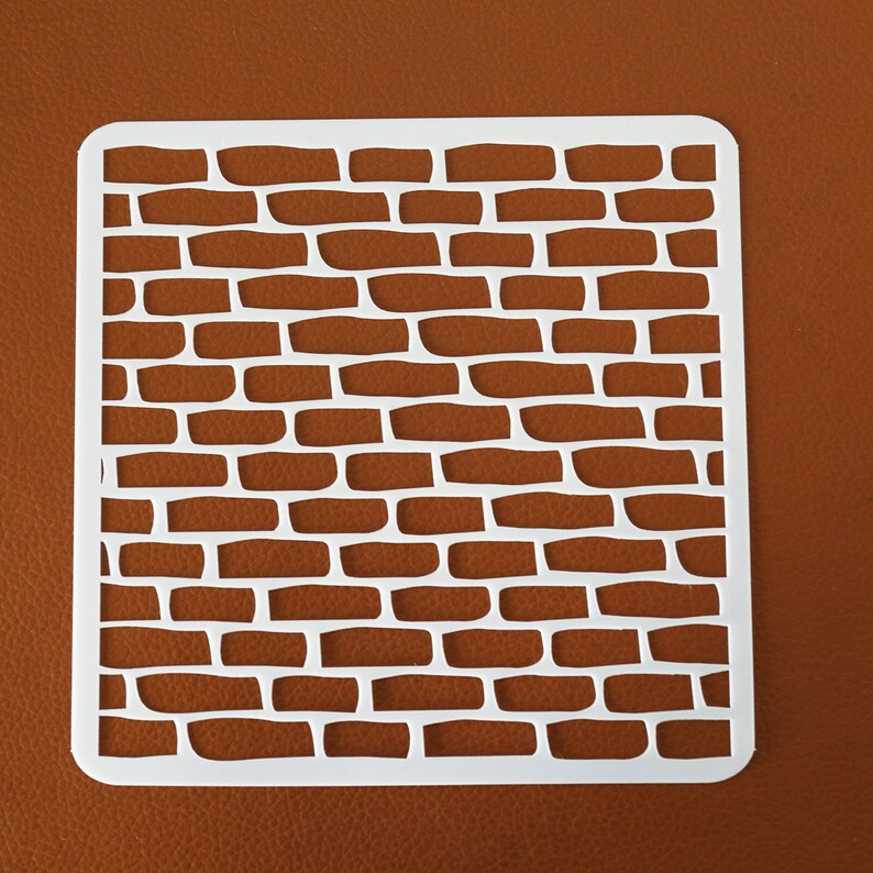 Wall Stencil /Bricks Stencil /Reusable Stencil/Journal Etsy
