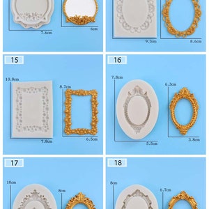 Frame border silicone mold/Retro photo frame mold/Home decorations tool/DIY Handicraft tool image 6