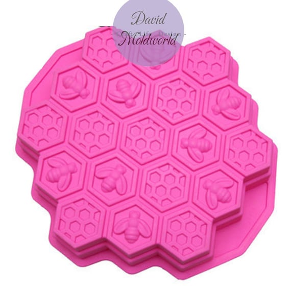 Bee/honeycomb Soap Silicone Mould, 6 Hexagon Cavity Bees, Wax Melt, Resin  Silicon Mold, Food Safe, 