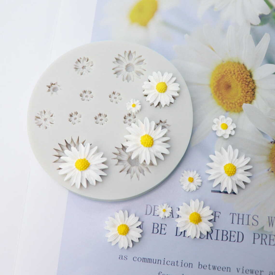 Daisy Resin Mold Silicone DaisyCandy Mold Chocolate Etsy