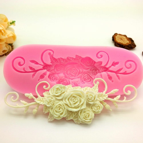 Gentle Rose Mold /flowers Garland Mold /wedding Mold/silicone Etsy