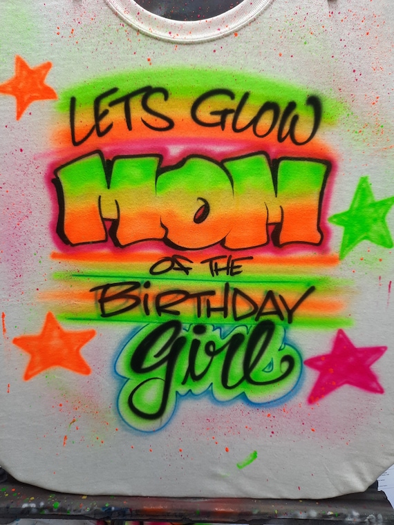 Glow And Party Girl With This 80'S Retro Neon Paint T-Shirt Glow And Party Girl With This 80'S Retro Neon Paint T-Shirt