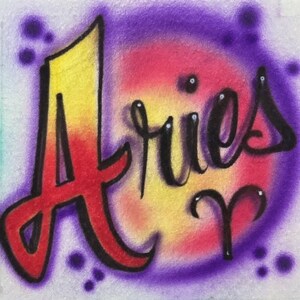 Airbrushed trucker hat, Zodiac Hat