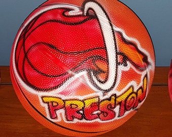 Design your own Full Size Basketball with Custom Airbrush Graphics & Logos