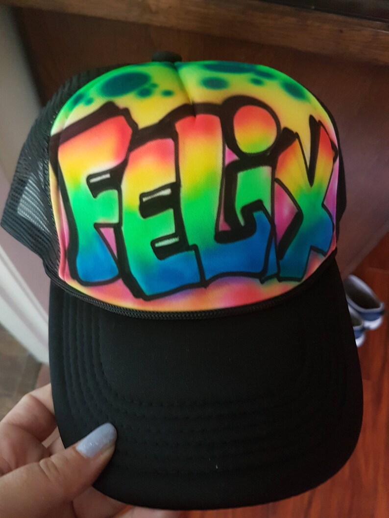 Bar Mitzvah Giveaway Party Giveaways Fireman gift Flames Fire Custom Airbrush Trucker cap Party Favor Hat Personalized hat Hot stuff