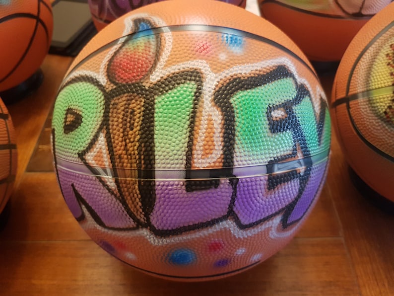 Full Size Basketball with Custom Airbrush Design FREE SHIPPING image 8