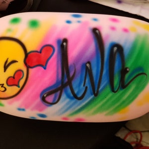 Airbrushed Squish Pillow: Personalized Microbead Cylinder Pillow