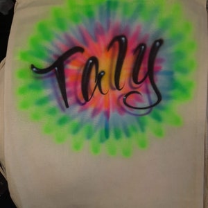 Personalized Airbrushed Drawstring Bag: Custom Cinch Sack, Party Favor