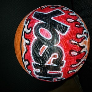 Full Size Basketball with Custom Airbrush Design FREE SHIPPING image 6