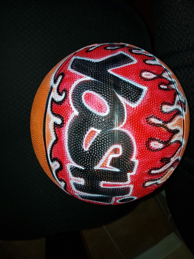 Full Size Basketball with Custom Airbrush Design FREE SHIPPING image 6