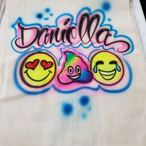 Custom Airbrushed Drawstring Bag: Personalized Cinch Sack, Party Favor