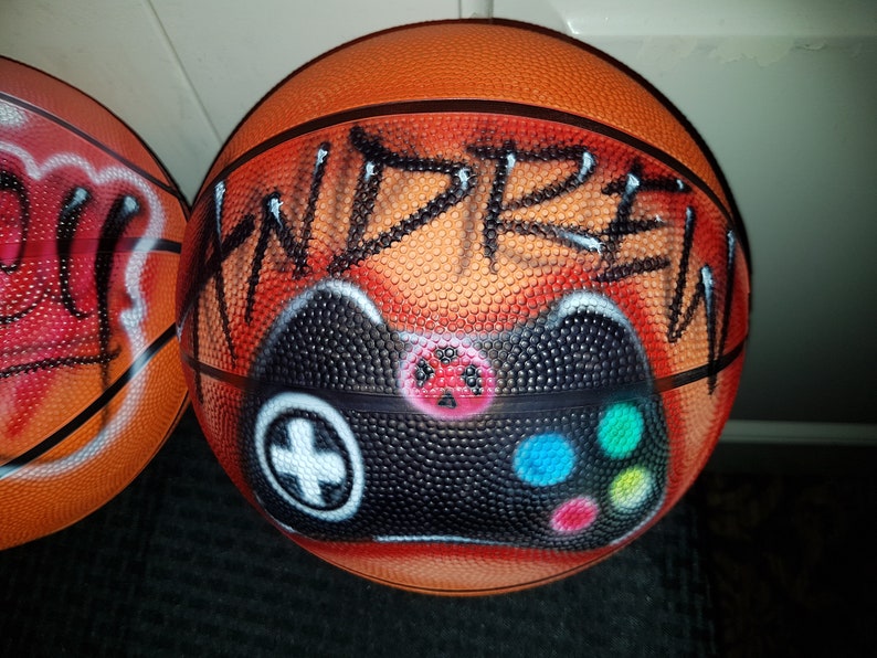 Full Size Basketball with Custom Airbrush Design FREE SHIPPING image 10