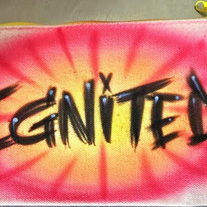 Zip Pouch, personalized, Graffiti Name Pouch, Toiletries Bag, Teen gifts, Pencil case, Cosmetic tote bag, makeup case, travel pouch, bag