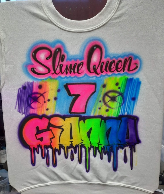 Slime Party Shirt For Girls - Tee That Says Slime Queen Slime Party Shirt For Girls - Tee That Says Slime Queen
