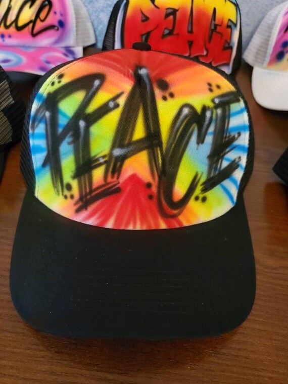 Peace sign hat, Graffiti Hat 