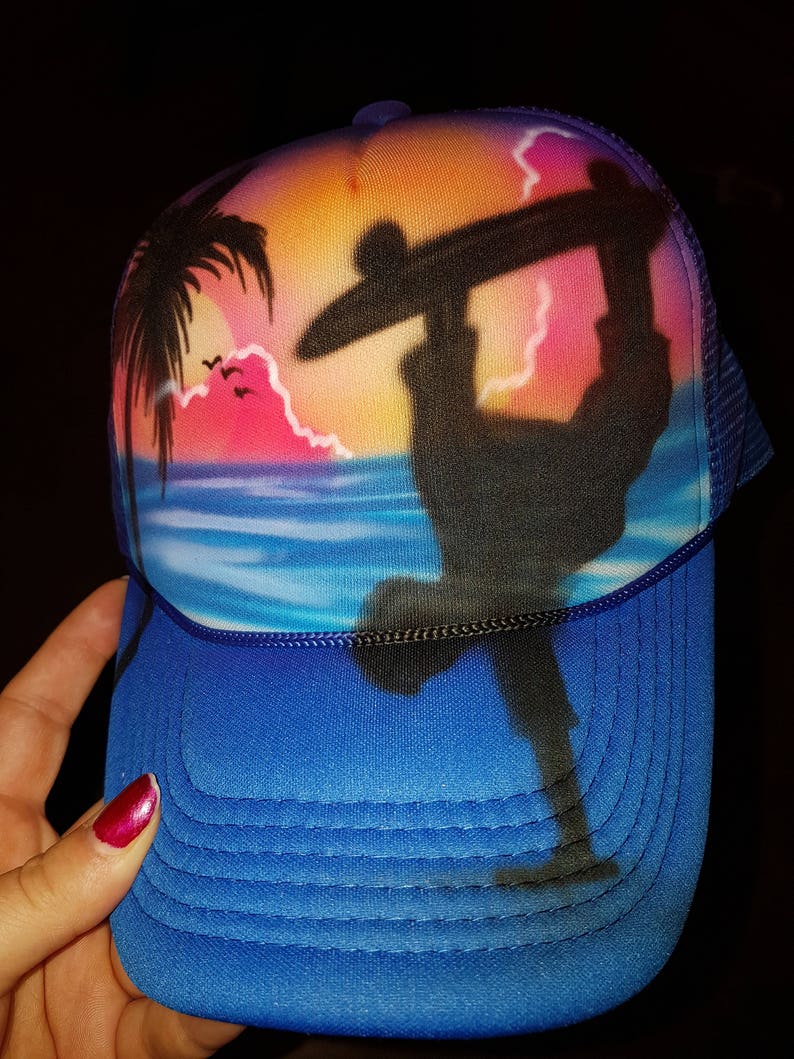 Bar Mitzvah Giveaway Party Giveaways Fireman gift Flames Fire Custom Airbrush Trucker cap Party Favor Hat Personalized hat Hot stuff