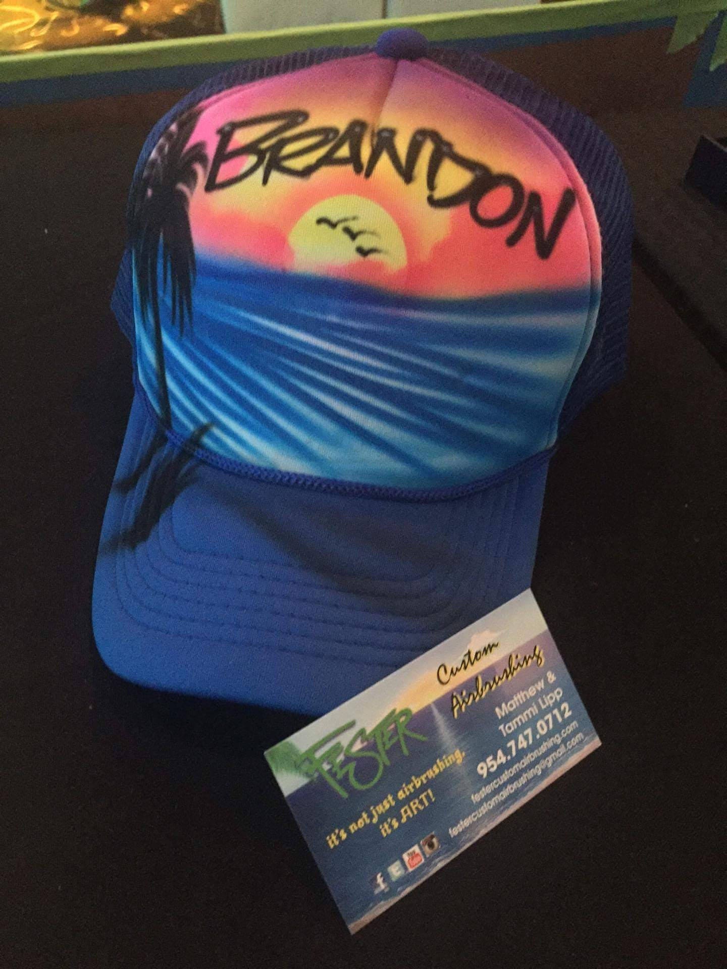 Custom Airbrush Hat With Graphics 