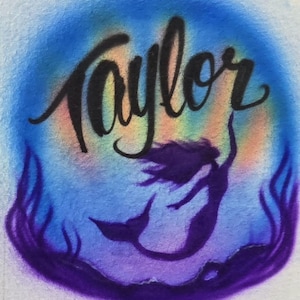 Airbrush Hat, Mermaid hat