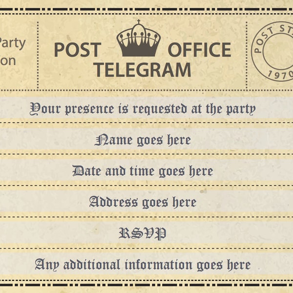 Telegram Invitation - Etsy