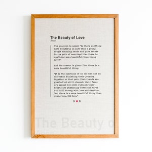 The Beauty of Love - Anon - Downloadable Poem