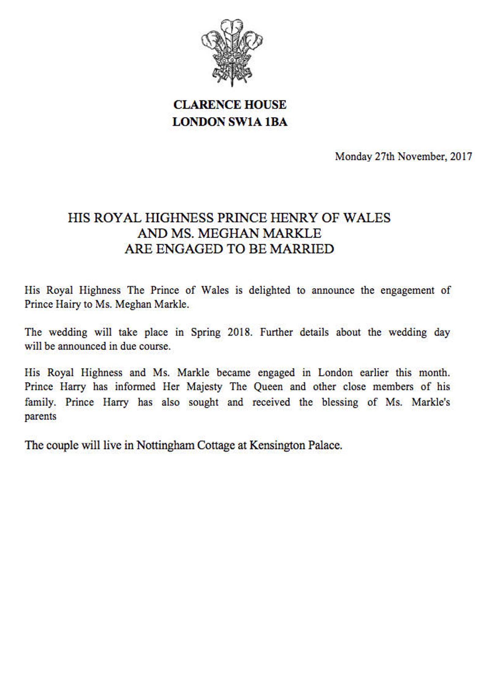 Royal Announcement Editable Word Document Etsy