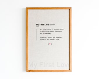 My First Love Story - Rumi- Downloadable Poem