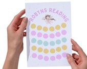 Personalized Fairy Reading Chart, Kids Printable Book Tracker (A4 PDF Download)