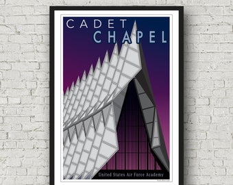 11x14 8x10 13X19\u201d Chapel at the Air Force Academy Available in 5x7 Fine Art Print