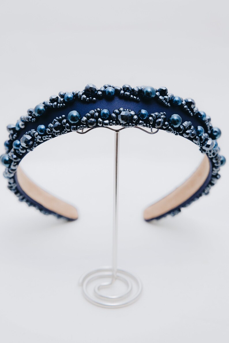 Unique Headbands Beaded Hairpiece Designer Headband Hair Etsy