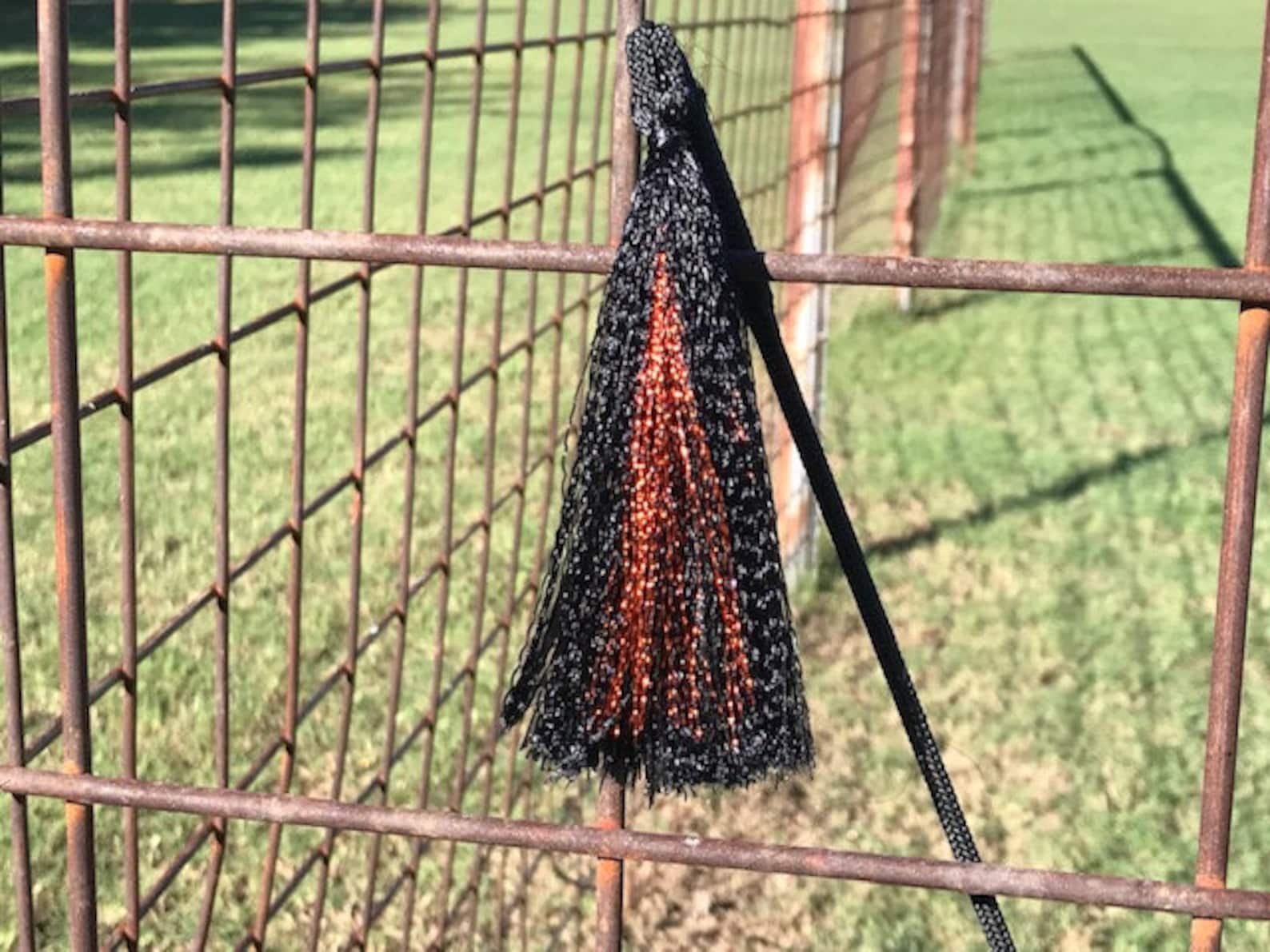 Pig Whip Black with Orange Flashing Etsy