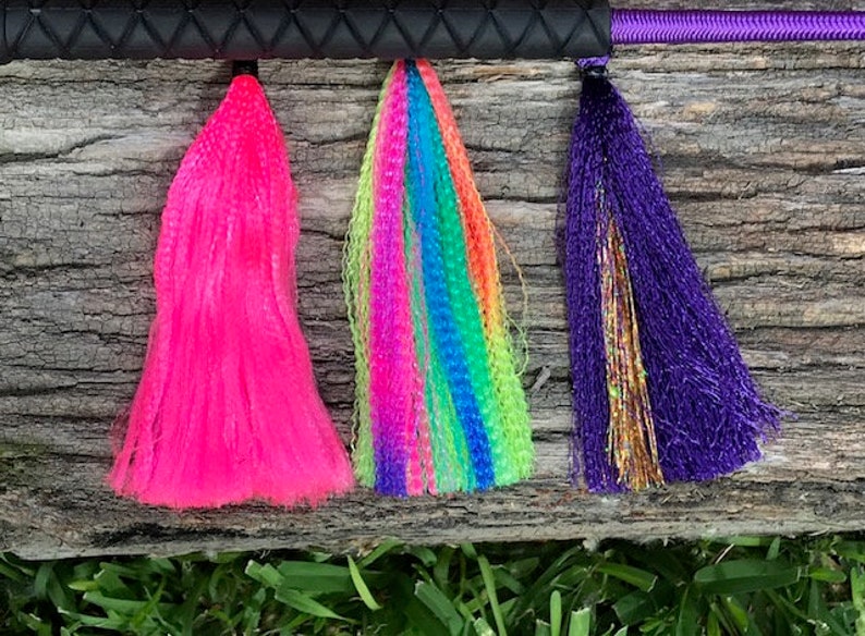 Purple Pig Whip with Tassel Assortment Etsy